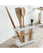 Portautensili da cucina Tosca bianco - 7,5x20x14,5 cm