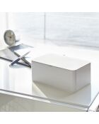 Scatola in tessuto bianco - 12x19x7,5 cm