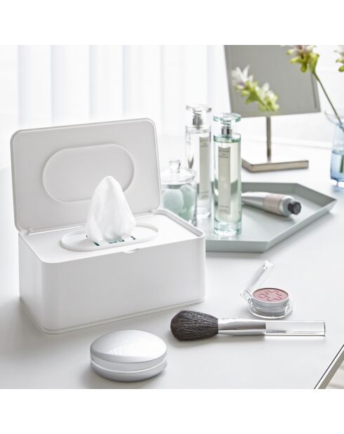 Witte tissuedoos - 12x19x7,5 cm