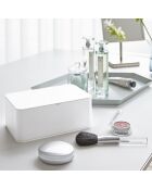 Scatola in tessuto bianco - 12x19x7,5 cm