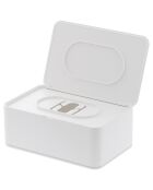 Scatola in tessuto bianco - 12x19x7,5 cm