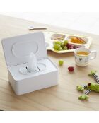 Scatola in tessuto bianco - 12x19x7,5 cm