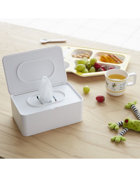 Witte tissuedoos - 12x19x7,5 cm