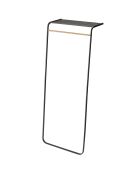 Porte-manteaux avec étagère noir - 46x60x160 cm