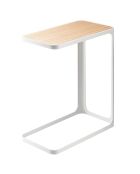 Table d'appoint rectangle blanche - 45x24x52 cm