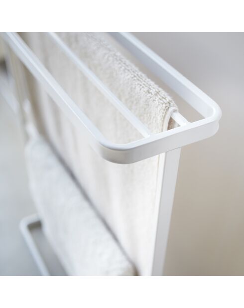 Porte-serviettes de bain Tour blanc - 15x65x75 cm