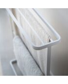 Porte-serviettes de bain Tour blanc - 15x65x75 cm
