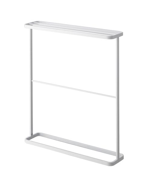 Porte-serviettes de bain Tour blanc - 15x65x75 cm