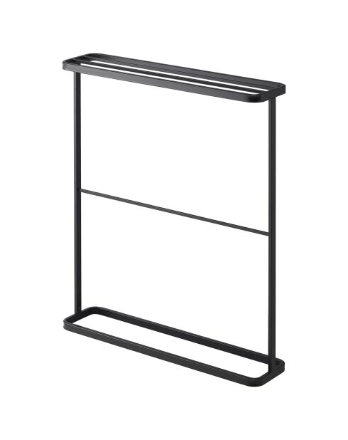 Porte-serviettes de bain Tour noir - 15x65x75 cm