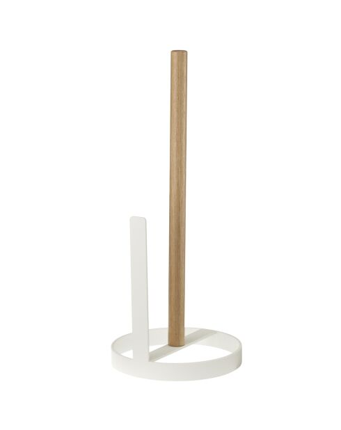 Porte essuie-tout blanc - 11x11x26.5 cm