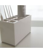 Mist witte tandenborstel- en tandpastahouder - 5x11x6 cm