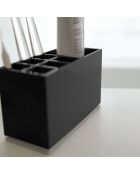 Porte brosses à dents & dentifrice Brouillard noir - 5x11x6 cm