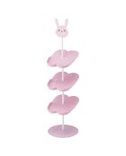 Étagère à chaussures pour enfant Lapin rose - 18x18x67 cm
