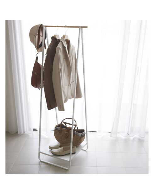 Porte-manteaux Tour blanc - 47x52x140 cm