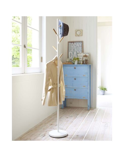 Weißer Kleiderständer - 28x28x177 cm