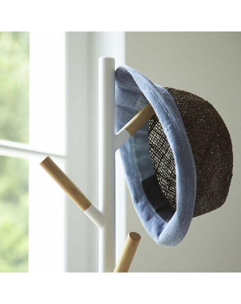 Weißer Kleiderständer - 28x28x177 cm