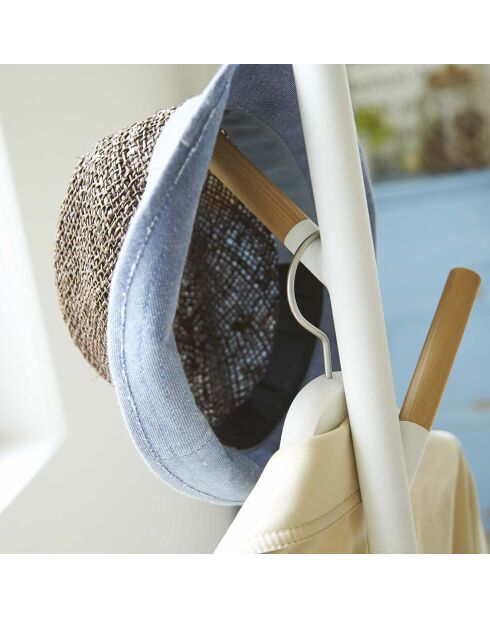 Weißer Kleiderständer - 28x28x177 cm