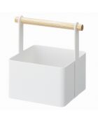 Witte opbergdoos - 13x16x16 cm