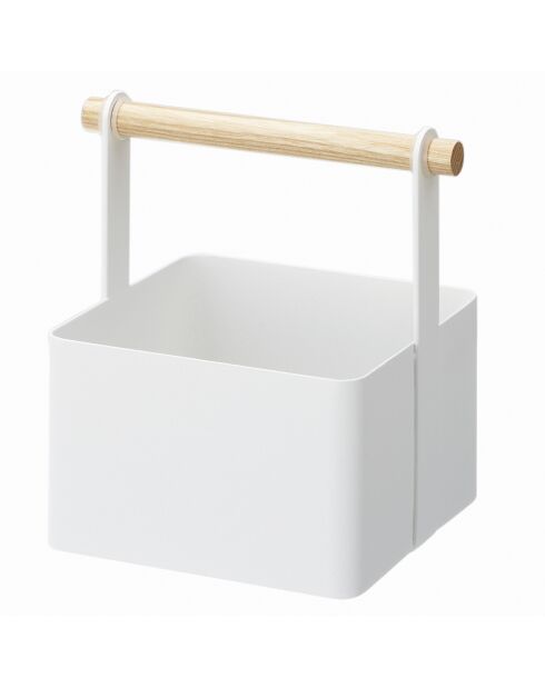 Caja de almacenamiento blanca - 13x16x16 cm