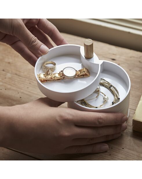 Tosca weißes Schmuckkästchen - 10x10x12,2 cm