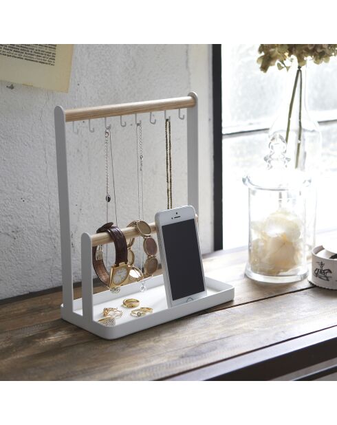 Tosca weißer Schmuckständer - 10,5 x 20 x 28,5 cm