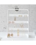 Porte-bijoux blanc - 10.3x15.2x19.7 cm