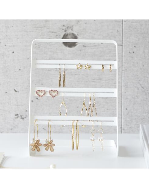 Porte-bijoux blanc - 10.3x15.2x19.7 cm