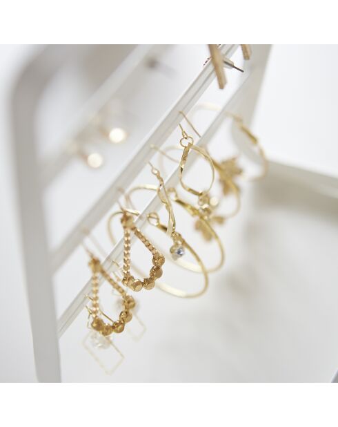 Porte-bijoux blanc - 10.3x15.2x19.7 cm