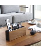 Porta penna e telecomando marrone chiaro - 7x25x10,2 cm