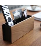 Porta penna e telecomando marrone chiaro - 7x25x10,2 cm