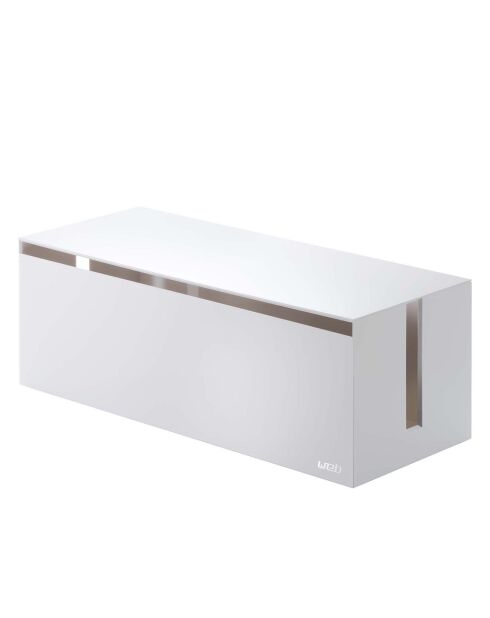 Boîte organisateur de câble web blanche - 15.5x40x14.5 cm