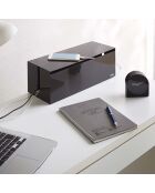Scatola organizer per cavi web marrone - 15,5x40x14,5 cm