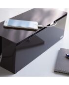 Scatola organizer per cavi web marrone - 15,5x40x14,5 cm