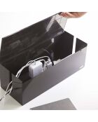 Scatola organizer per cavi web marrone - 15,5x40x14,5 cm