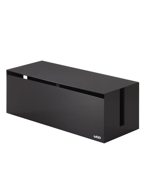 Caja organizadora de cables web marrón - 15,5x40x14,5 cm