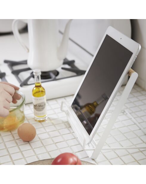 Support de livres Tosca blanc - 18.5x19.5x20 cm