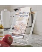 Support de livres Tosca blanc - 18.5x19.5x20 cm