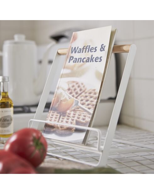 Support de livres Tosca blanc - 18.5x19.5x20 cm