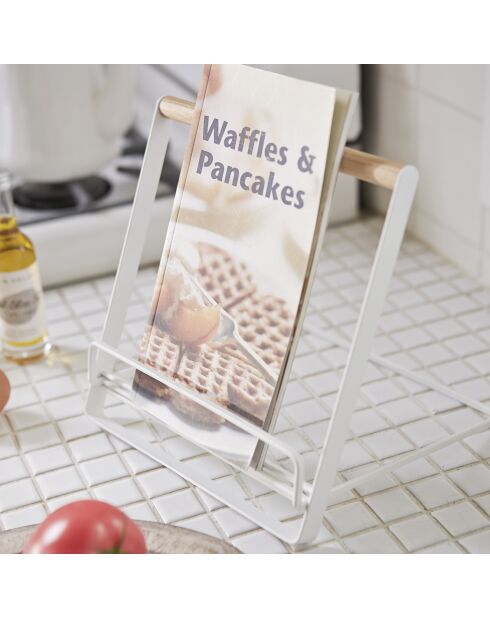 Support de livres Tosca blanc - 18.5x19.5x20 cm