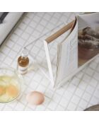 Support de livres Tosca blanc - 18.5x19.5x20 cm