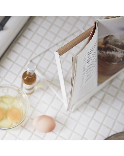 Support de livres Tosca blanc - 18.5x19.5x20 cm