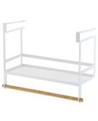 Tosca kruidenbewaarplank wit - 12,5x32,5x24,5 cm