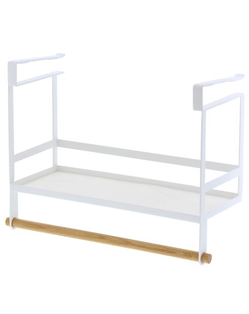 Étagère de rangement pour épices Tosca blanche - 12.5x32.5x24.5 cm