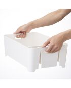 Escurridor blanco novedoso - 24x38x13 cm