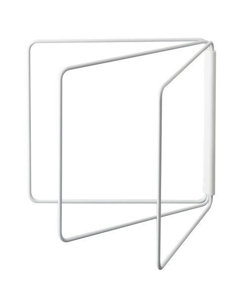 Porte-torchons pliable Tour blanc - 2.2-54.5x27.5-53.5x25 cm