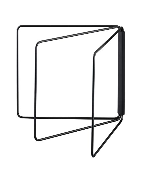 Porte-torchon pliable Tour noir - 2.2-54.5x27.5-53.5x25 cm