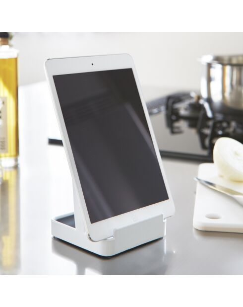 Rangement pour ustensiles de cuisine blanc - 10x10x15 cm