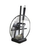 Rangement pour ustensibles de cuisine noir - 10x10x15 cm
