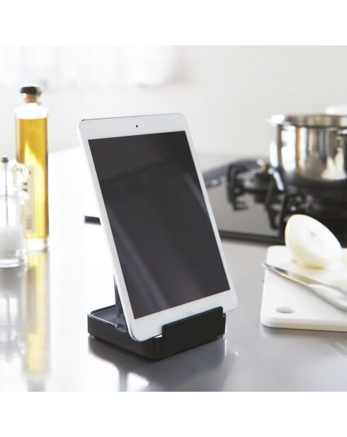 Portautensili da cucina nero - 10x10x15 cm