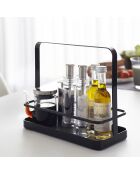 Tour zwarte keukenopslag - 10x21x18 cm